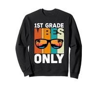 1st Grade Students Vintage Vibes Only Back to School Sweatshirt