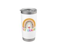 1st Grade Teacher Student Boho Rainbow Back To School Gobelet isotherme en acier inoxydable double paroi
