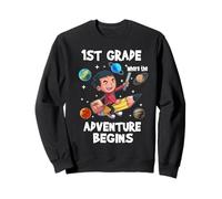 1st Grade Where The Adventure Begins Back to School Sweatshirt