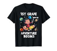 1st Grade Where The Adventure Begins Back to School T-Shirt
