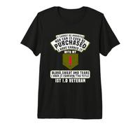 1st Infantry Division Veteran War Soldat The Big Red One T-Shirt Haut de Gamme