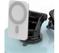 1stCOOL Chargeur magnétique sans fil Qi pour voiture 15W, compatible MagSafe, blanc