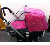 1Stopbabystore Universel Habillage Pluie Housse Compatible Avec Poussette Bugaboo Bee Cameleon Donkey Fox Buffalo Lynx Toutes Versions/Années Accessoire Poussette Bugaboo Protection Pluie Performance ++