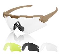 1TG Tactical Lunettes de vélo, airsoft, lunettes de protection tactiques, lunettes de sport, lunettes de soleil pour homme, femme, airsoft, paintball, chasse, CS, cyclisme, course à pied, randonnée,