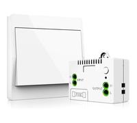 1TO 1 Interrupteur Sans fil Kit, Sans Pile Interrupteur 50M-200M Sans Fil Emetteur Radio 10A avec Contrôleur de Récepteur de