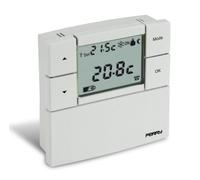 Perry Thermostat numérique Zefiro intelligent 84×84 mm Blanc