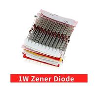 1W Zener Diode Assorted Kit (3V 3.3V 3.6V 5.1V 5.6V 7.5V 10V 12V 13V 15V 16V 18V 20V 22V 24V 30V 33V 39V) Assortment Set NWPNLXEA(26Values X 10pcs Mix)