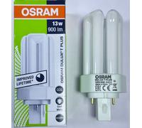 1x 13W OSRAM GX24D-1 2 Broche Cfl Basse Consommation Pl-T Ampoule 840 4000K Cool [EEK: A]