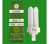 1x 18W (=100W) GE GX24d-2, 2 Broche, Cfl Bas Énergie Ampoule 3000K 830 Chaud [EEK: B]