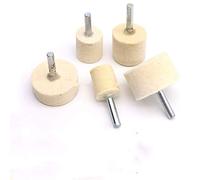 1X 6mm tige 20-40mm tampon laine feutre polissage polissage meule tête de meulage métaux outils rotatifs roues outil perceuse meuleuse électrique, 35mm
