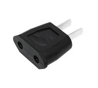 1X Adaptateur EU, Chargeur USB de Prise Universel, Europe Espagne vers Etats-Unis/Américain/US/Chine/Japon/Canada/Mexique Blanc (Noir)