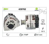 1x Alternateur VALEO 439762 convient pour MERCEDES-BENZ
