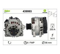 1x Alternateur VALEO 439993 convient pour FORD