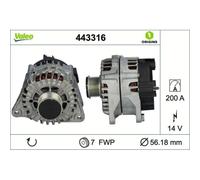 1x Alternateur VALEO 443316 convient pour FIAT IVECO