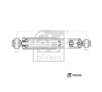 1x Amortisseur FEBI BILSTEIN 194200 convient pour NISSAN OPEL RENAULT