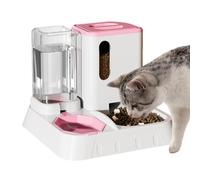 1x Automatic Cat Feeder - 2 in 1 Automatic Food Dispenser Water Feeder | Large Capacity duual Pet Bowl | Detachable, Easy-to-Clean Self-Feeding Station for Home, Pet Shop, Cattery & Indoor Use