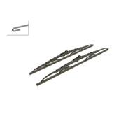 Balai d'essuie-glace BOSCH Twin 502, 500/450mm, Avant, 2 Pièce