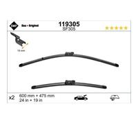 Balai d'essuie-glace SWF Visioflex 119305, 600/475mm, Avant, 2 Pièce