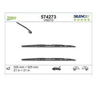 1x Balai d'essuie-glace VALEO 574273 convient pour