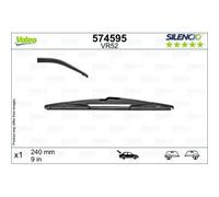 Valeo Essuie-glace VR52 240 mm – Toutes-saisons, durable et résistant – Arrière, 1 balai