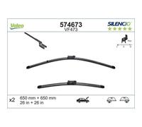 1x Balai d'essuie-glace VALEO 574673 convient pour OPEL PEUGEOT VAUXHALL