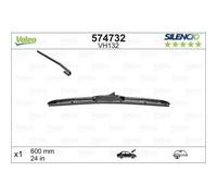 VALEO Silencio Essuie-glace - VH132 - Balai d'Essuie-glace 600 mm Premium Hybride Toutes-saisons, Remplacement d'Équipement d' Origine - Avant - 1 Balai 574732
