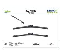 Valeo Balai d'essuie-glace Silencio Xtrm VF936 – 700/400 mm – Avant – Lot de 2