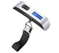 1X Balances numériques,Pèse Bagage Electronique,Balance portable extérieur,LCD Bleu Rétro-clairé,Max 50 kg,pour Bagages, Poste, Voyage ou Shopping/Usage domestique