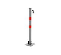 Barrière de sécurité bébé ECD Germany 1x Barrière de Parking Rabattable - 71 cm - Rond - en Acier - Verrouillable
