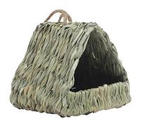 1x Bird House - Woven Grass Roosting Pockets, Hand-Woven Construction Hummingbird Nest House | Year-Round Comfort for Sparrow Parakeet Smart Space Management Parrot Cockatiel Finch Canary Chickadee