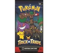 1x Booster Pokemon - Trick Or Trade 2024 (Edition Anglaise Officielle, 3 Cartes par Booster, Scellé & Protégé)