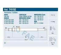 FAE Bougie de préchauffage 74192 – 1x compatible avec CHRYSLER et DODGE