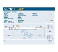 FAE Bougie de préchauffage pour FORD JAGUAR PEUGEOT VOLVO 74218
