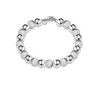 1X Bracelet Plaqué Argent Manchette Bracelet Bracelet Chaîne Lien pour Dames Robuste et rentableDesign durable