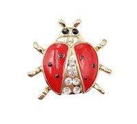1X Broche Coccinelle Rouge Diamant Broche Émail Broche Bijoux Corsage Bouton Robe Scia