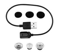 1x Câble de Chargement de Données pour Casque avec 1 Jeu d'embouts Auriculaires Transparents 1 Jeu de Cache-Bouchons en Mousse Compatibles avec Plantronics Voyager Legend 27cm