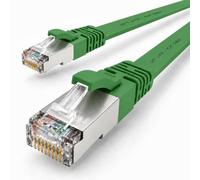 1x Câble Ethernet CAT7 plat 3m U/FTP 10 Gbit/s fiches RJ45 Cat6a vert