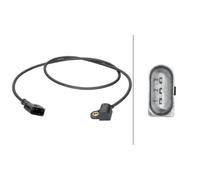 1x Capteur, position d'arbre à cames HELLA 6PU 013 122-701 convient pour AUDI
