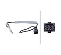 HELLA Palpeur de température d'échappement 6PT 010 376-371 2 pôles vissé Câble 430 mm FIAT LANCIA