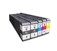 1X Cartouche d'encre à Jet d'encre Couleur Compatible T02Q1 T02Q2 T02Q3 T02Q4 Compatible avec imprimante Workforce Enterprise WF-C20600(T02Q2 Cyan)