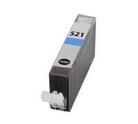 1x Cartouche D'encre Compatible - Avec Puce Pour Remplacer Cli-521c - Cyan Pour Canon/Pixma Ip3600 Ip4600 Mp540 Mp620 Mp630 Mp980 Mx860 Ip4700 Mp550 Mp560 Mp640 Mp990 Mx870