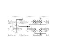 1x Centrale clignotante VALEO 641426 convient pour CITROËN FIAT LANCIA