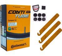 1x Chambre à air Continental 35-355 (18x1.35) AV 40mm Schrader + démonte-pneu