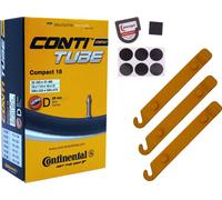 1x chambre à air Continental 42-355 (18x1.60) DV 26mm valve Dunlop + démonte-pneu