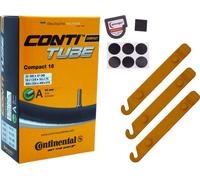 1x chambre à air de vélo Continental 16 pouces valve auto 32-349/47-305 + démonte-pneu
