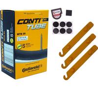 1x Chambre à air vélo 26 pouces 47-559 Continental SV 60mm Sclaverand + accessoires SET