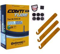 1x Chambre à air vélo 28 pouces 32-630 Continental AV 40mm Auto- valve Schrader +SET