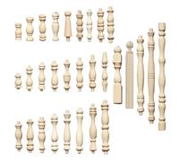 1x Colonne De Pont Caverneux À Broche En Bois
