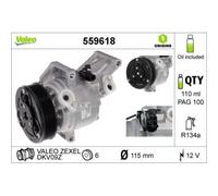 1x Compresseur, climatisation VALEO 559618 convient pour MAZDA