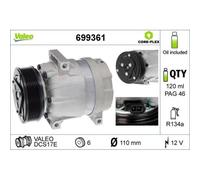 1x Compresseur, climatisation VALEO 699361 convient pour NISSAN OPEL RENAULT